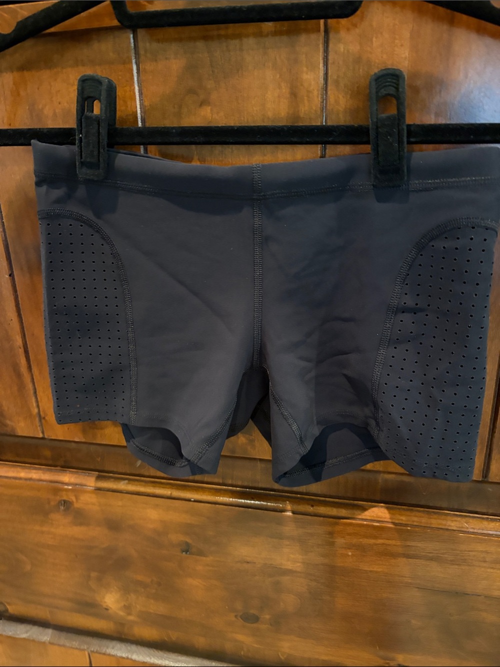 🖤 lululemon athletica Black Mini Perforated Workout Shorts